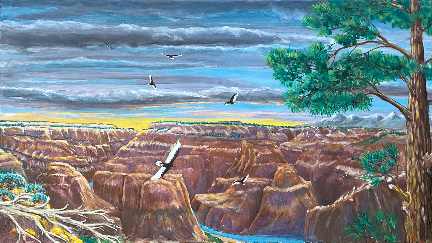 ACRYLICS PAINTING - GRAND CANYON