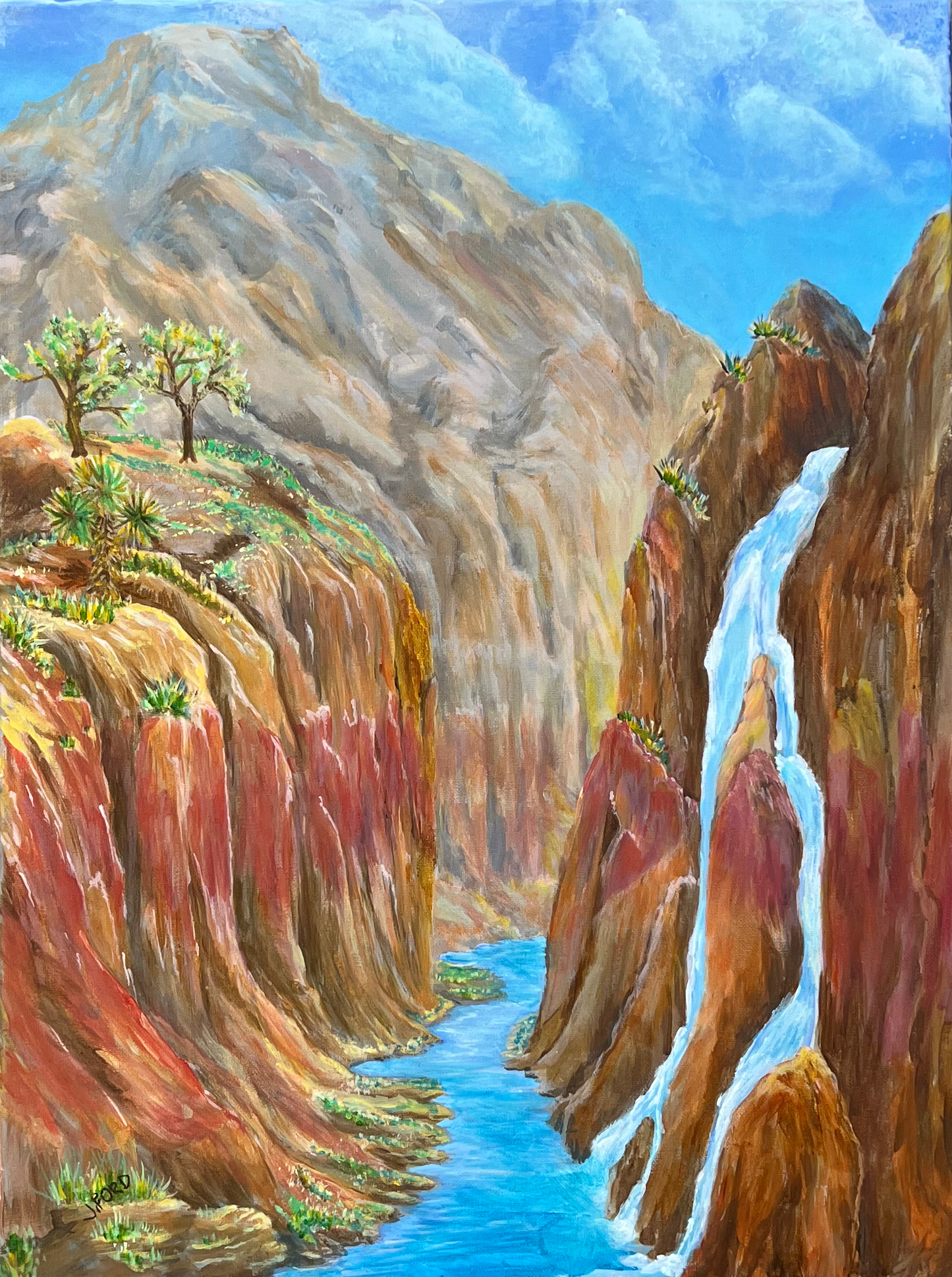 ACRYLICS PAINTING - VIRGIN RIVER VALLEY