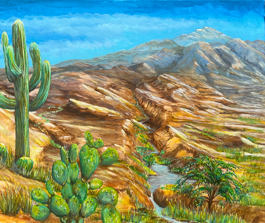 ACRYLICS PAINTING - CACTI
