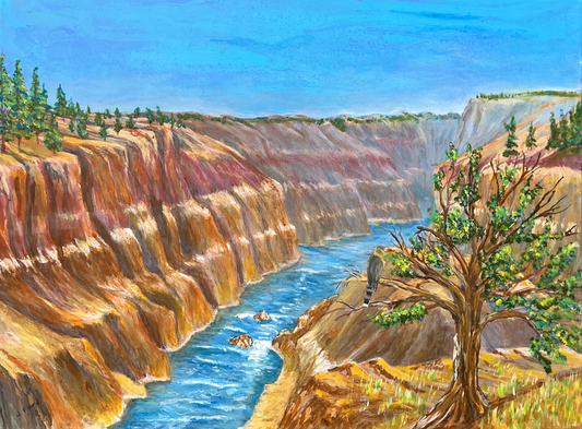 ACRYLICS PAINTING - DEEP RIVER