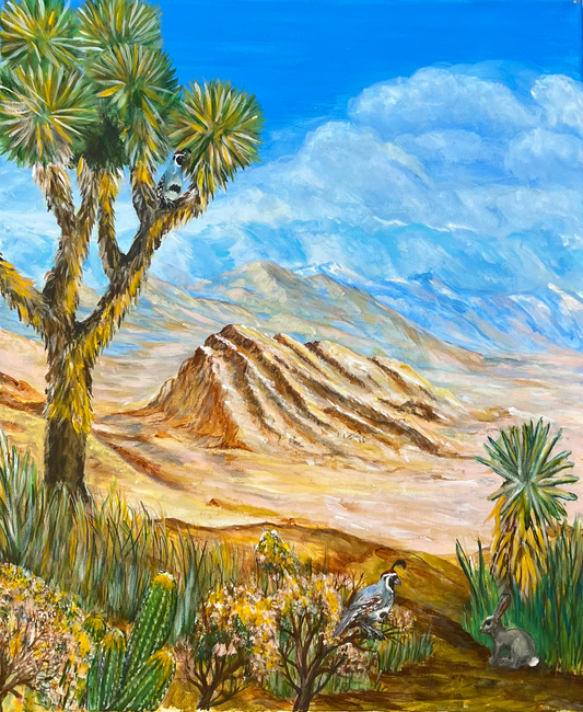 ACRYLICS PAINTING - DESERT HILL