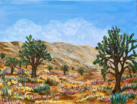 ACRYLICS PAINTING - DESERT SPRING