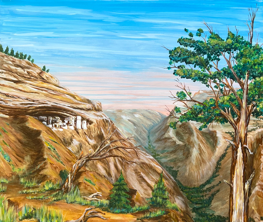 ACRYLICS PAINTING - HILLTOP VILLAGE