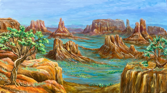 ACRYLICS PAINTING - MONUMENT VALLEY