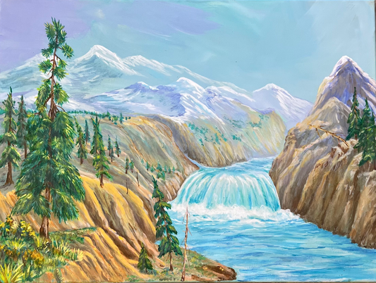 ACRYLICS PAINTING - CRYSTAL RIVER